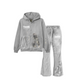 PAINT SPLATTER FLARED SWEATSUIT