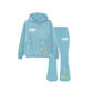 PAINT SPLATTER FLARED SWEATSUIT