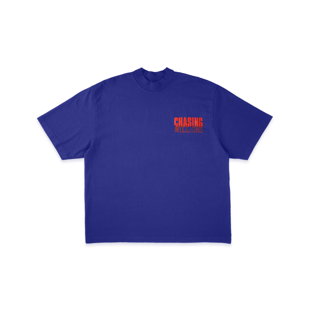 Chasing Millions™ Blue Logo Tee