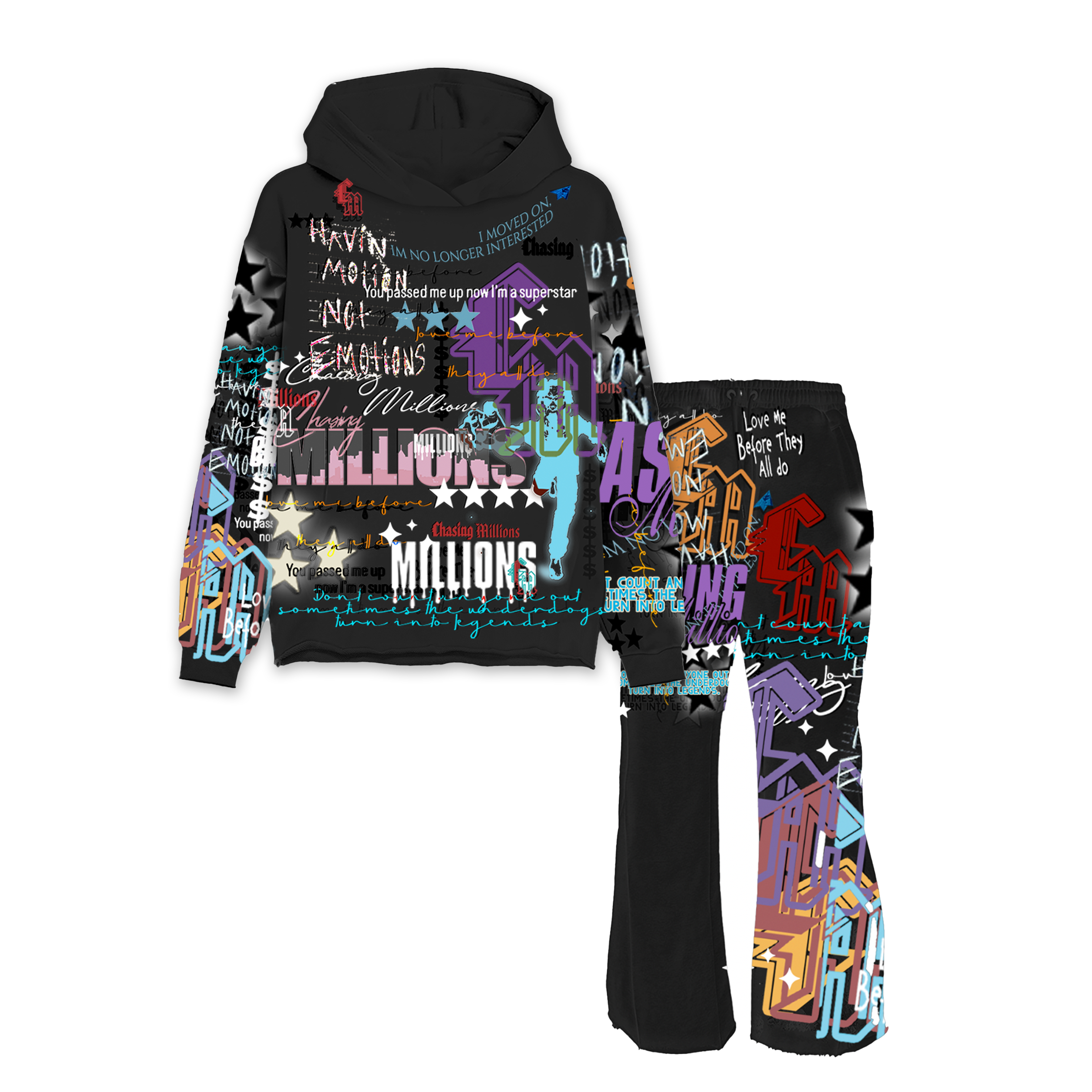 BLACK SCATTER SET