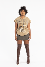 RHINESTONE SHORT SLEEVE HOODIE