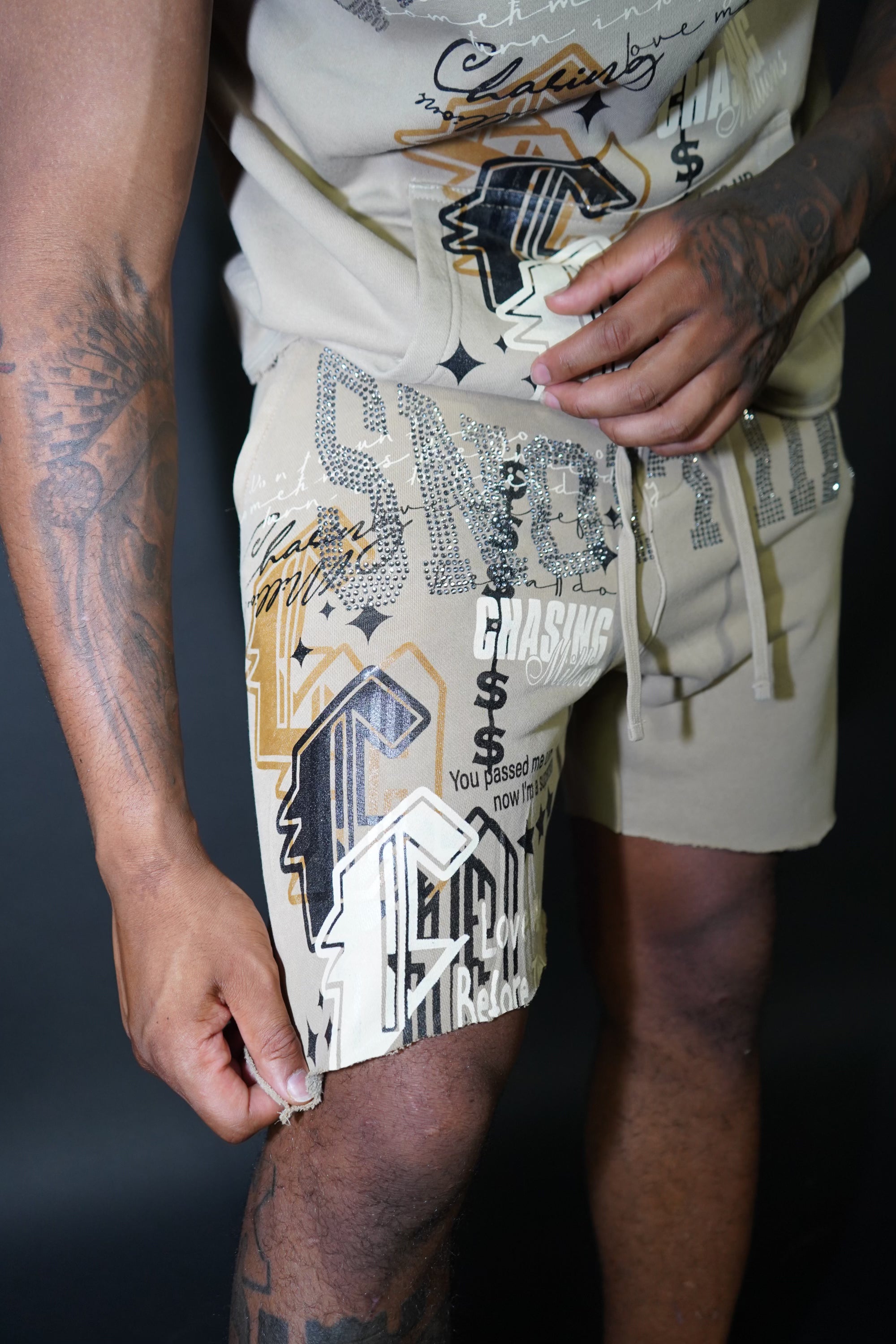 RHINESTONE SHORTS