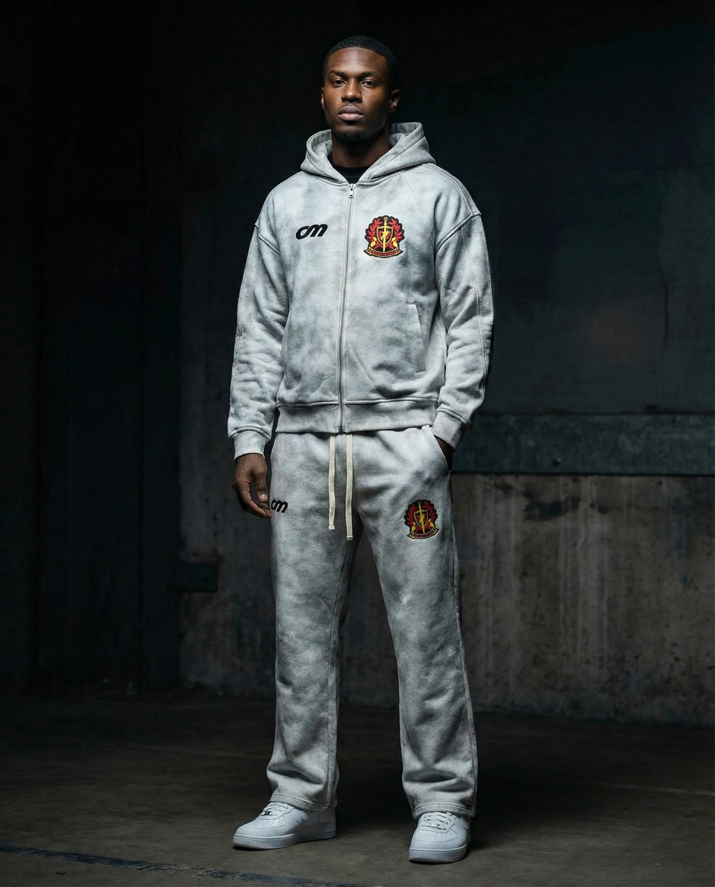 CM Acid Wash Sweatsuit