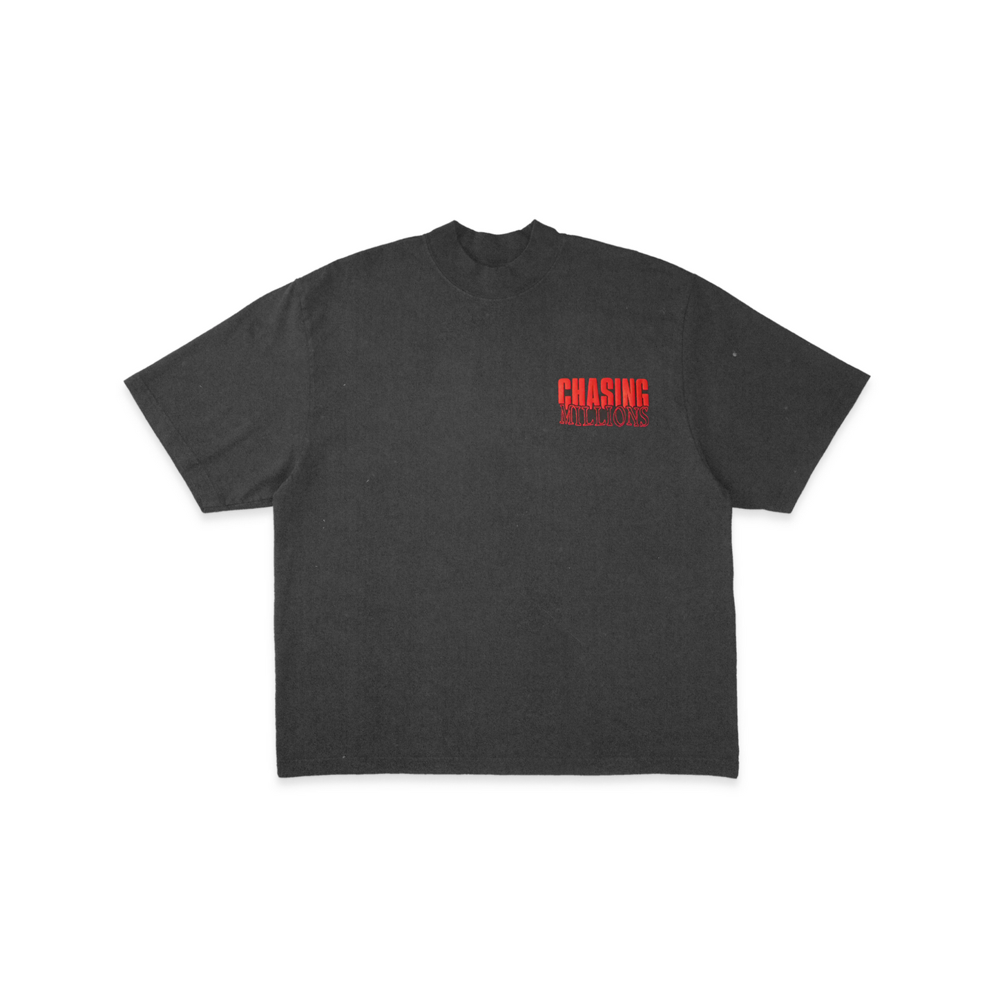 Chasing Millions™ Grey Logo Tee