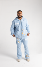 PAINT SPLATTER FLARED SWEATSUIT