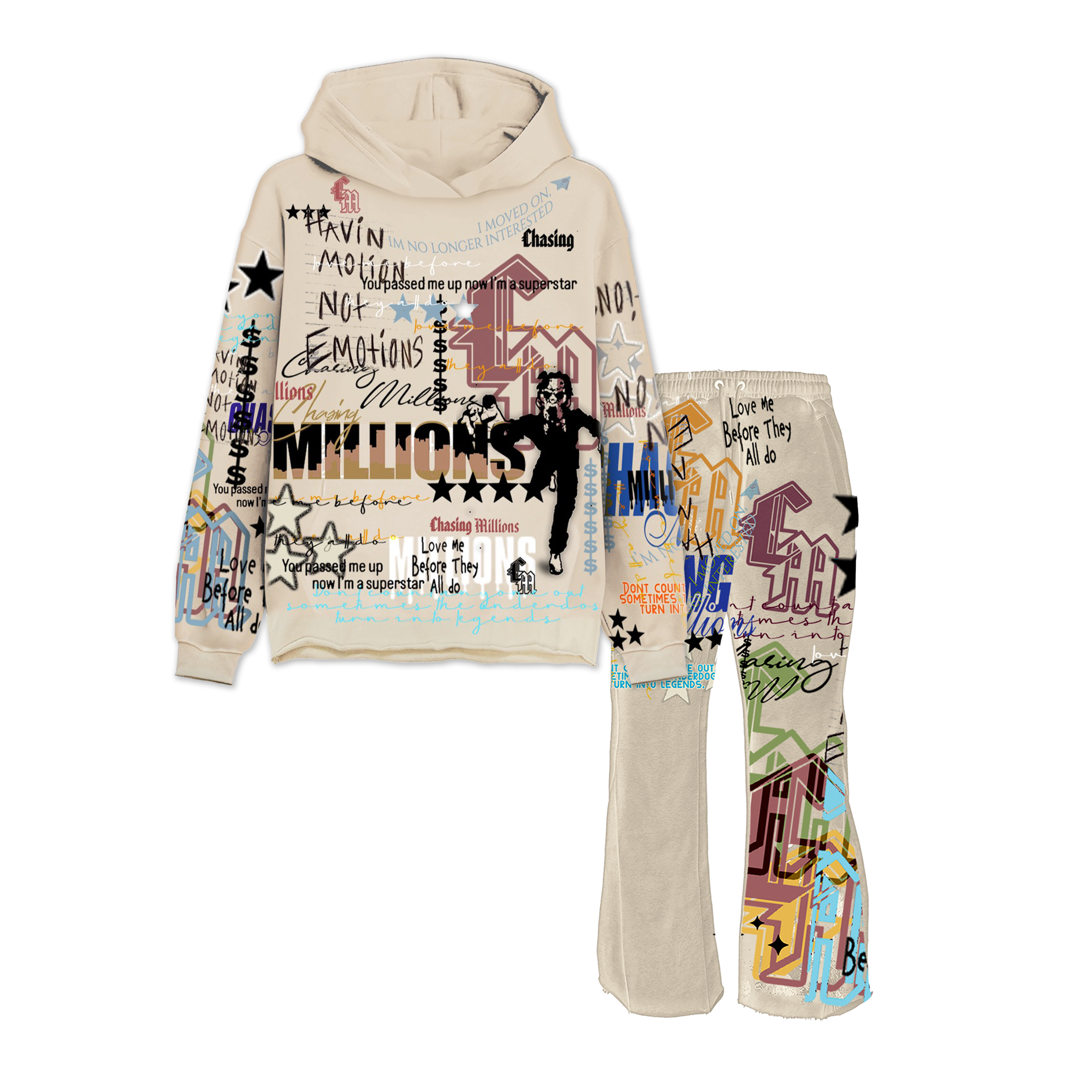 TAN SCATTER SET